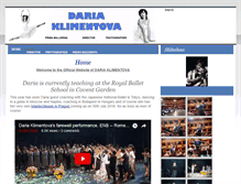 Tablet Screenshot of dariaklimentova.com